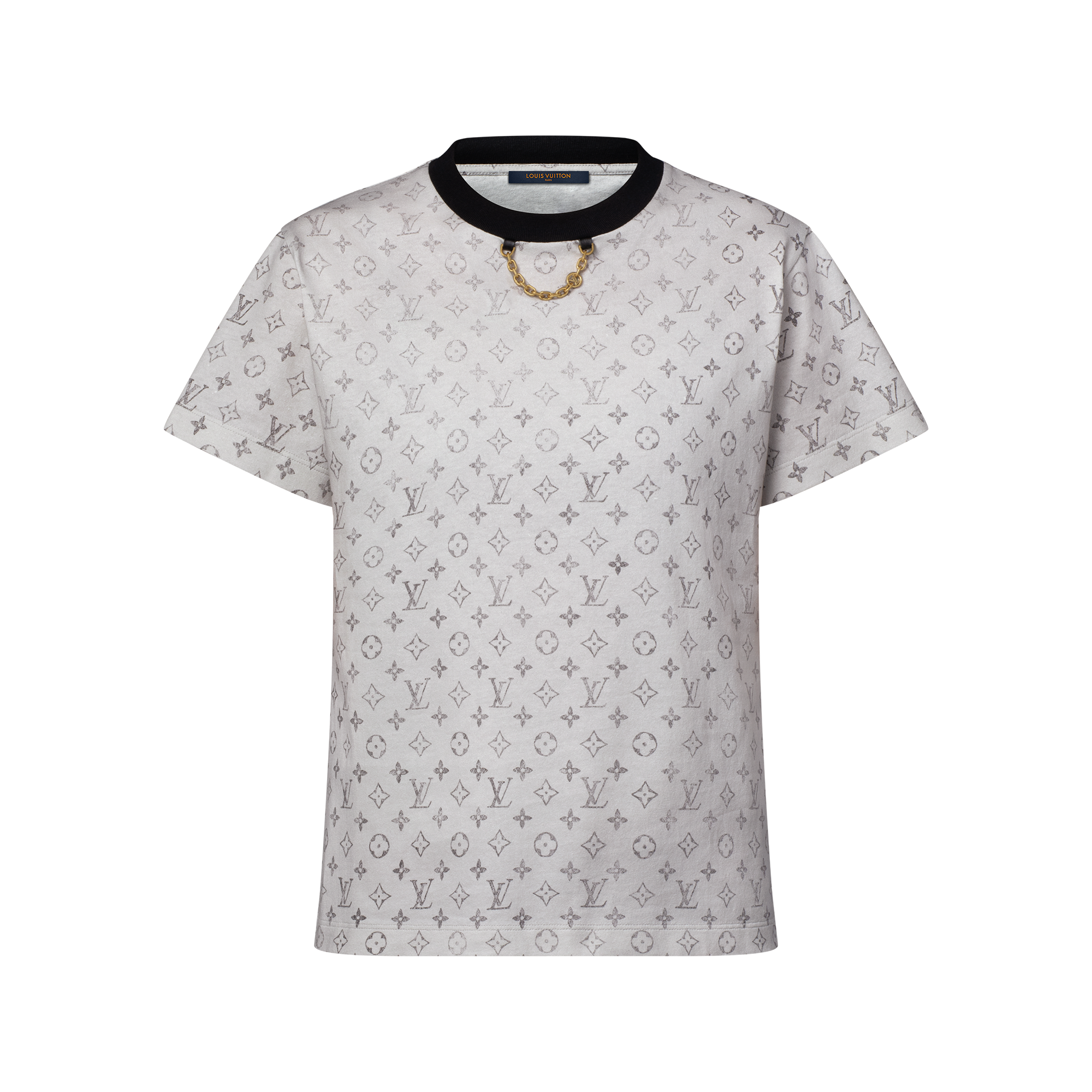 新品未使用　LOUIS VUITTON グレー Tシャツ　長袖 LOUIS VUITTON】ルイヴィトン『1A8LRE ロゴ Tシャツ Since 1854 sizeL